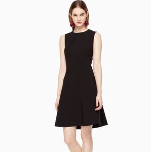 Kate Spade Dress Crepe A-Line Sheath Little Black Dress Size 14